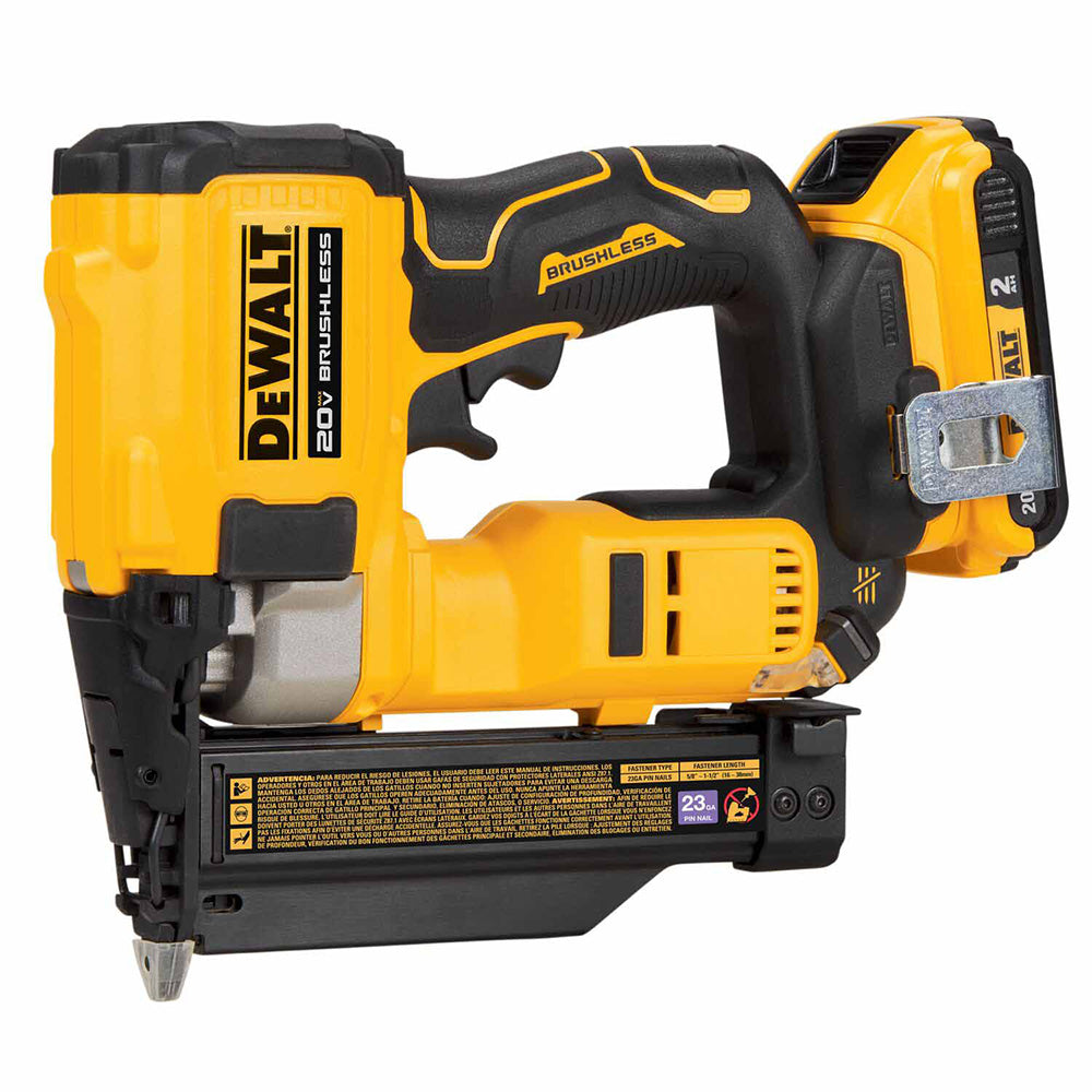 DeWalt DCN623D1 20V Max 23Ga Pin Nailer Kit