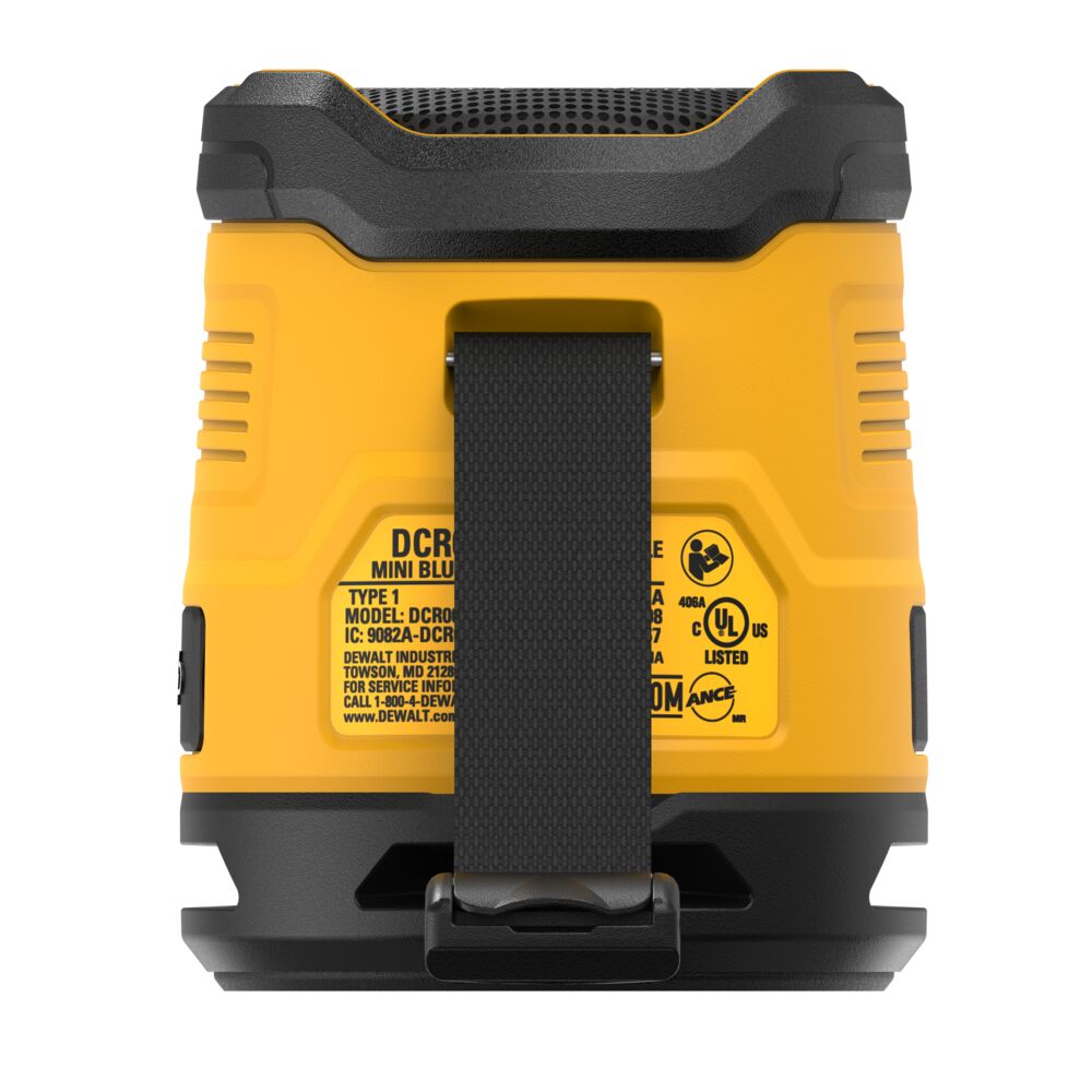 DeWalt DCR008 Rechargeable Mini Bluetooth Speaker