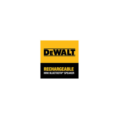 DeWalt DCR008 Rechargeable Mini Bluetooth Speaker